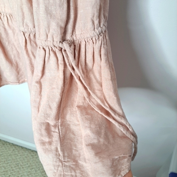 Madewell linen blend lorelei mini dress pink medium NWOT - Picture 10 of 10